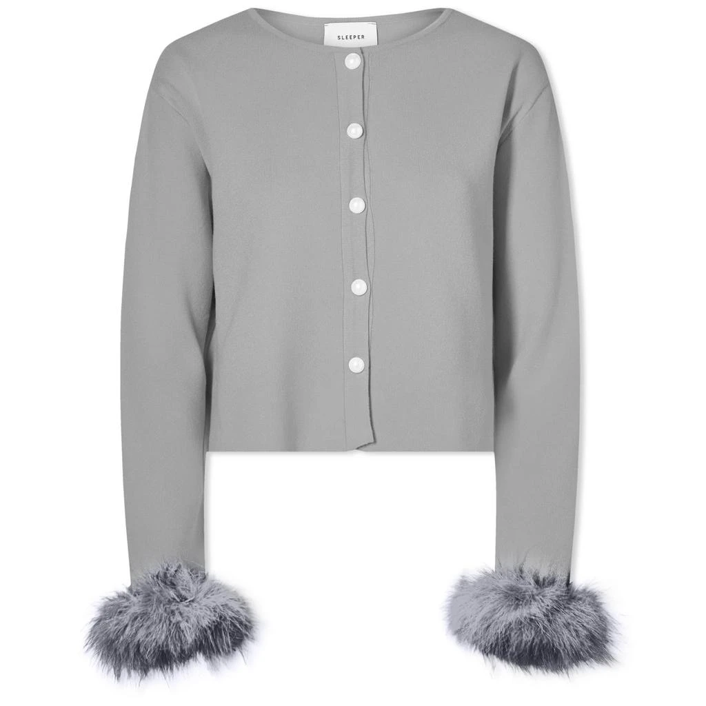 商品Sleeper|Sleeper Detachable Feather Cardigan,价格¥993,第1张图片