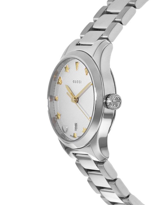 Gucci G-Timeless Silver Dial 27mm Steel Women's Watch YA126572A商品第3张图片规格展示