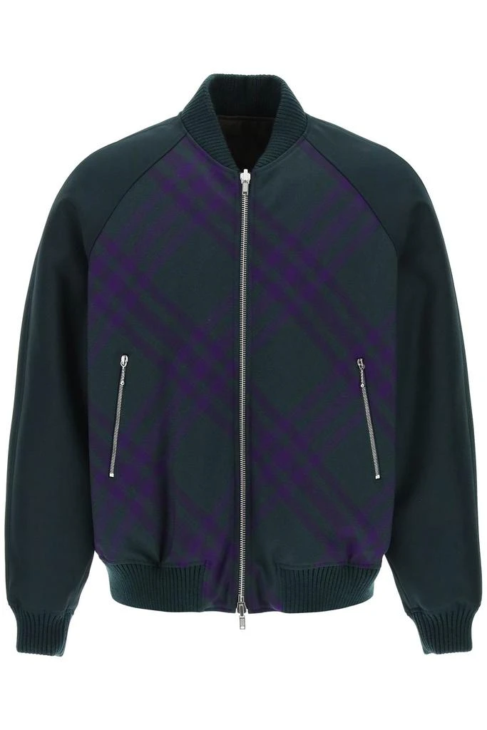 商品Burberry|Burberry check reversible bomber jacket,价格¥10904,第1张图片