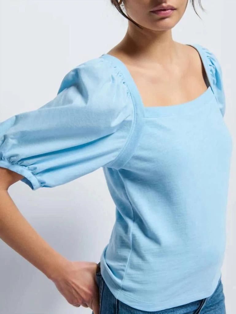 商品Nation LTD|Naya Puff Sleeve Top In Powder Blue,价格¥716,第4张图片详细描述