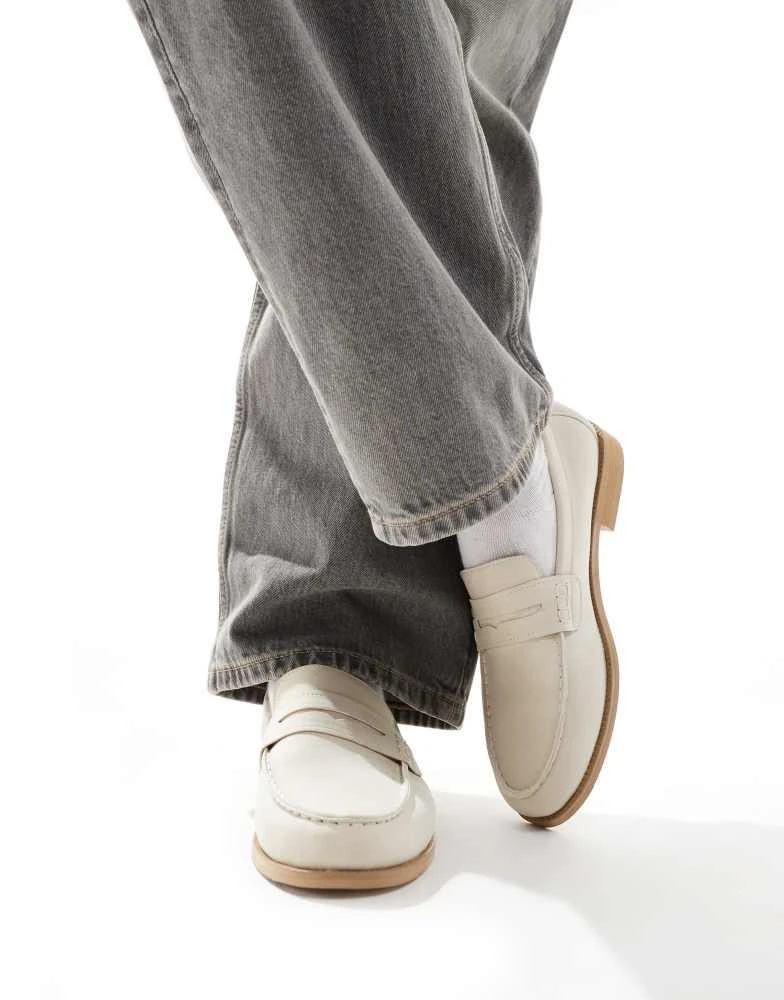 商品SEQWL|SEQWL Hero loafers in stone,价格¥237,第1张图片