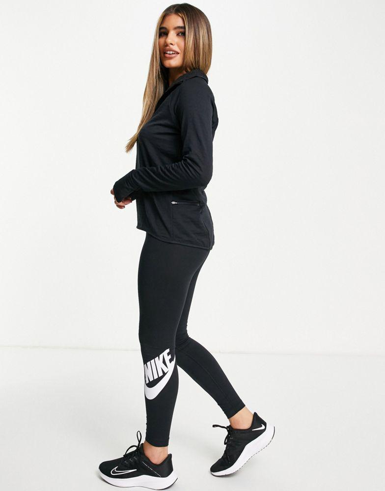 Nike Running Element Thema-FIT half zip top in black商品第4张图片规格展示