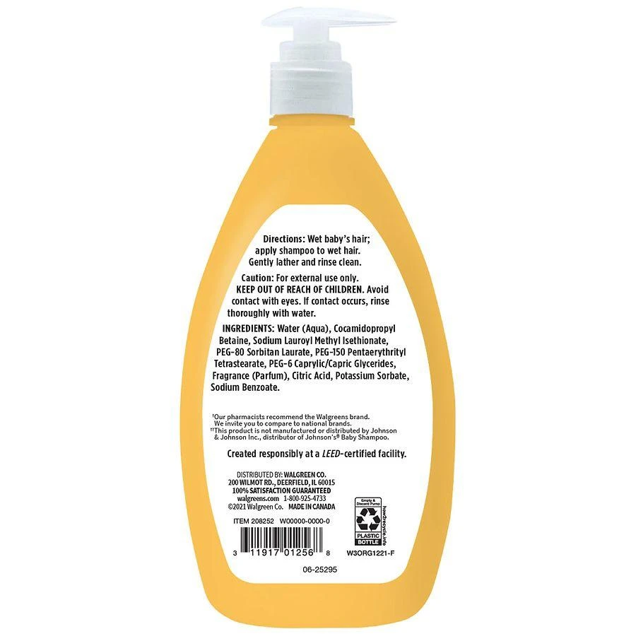 商品Walgreens|Baby Shampoo,价格¥42,第2张图片详细描述