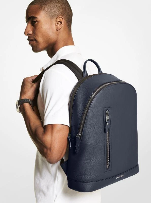 商品Michael Kors|Hudson Slim Pebbled Leather Backpack,价格¥1387,第4张图片详细描述