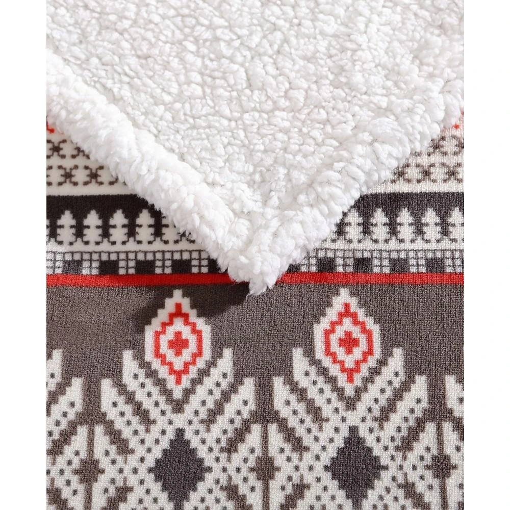 商品Eddie Bauer|Sycamore Ultra Soft Plush Fleece Reversible Throw Blanket, 60" X 50",价格¥226,第3张图片详细描述