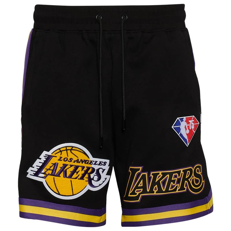 商品Pro Standard|Pro Standard Lakers NBA Team Logo Pro Shorts - Men's,价格¥749,第2张图片详细描述