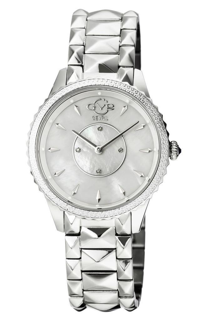 商品Gevril|Women's Siena Swiss Quartz Diamond Bracelet Watch, 38mm - 0.0044 ctw,价格¥2456,第1张图片