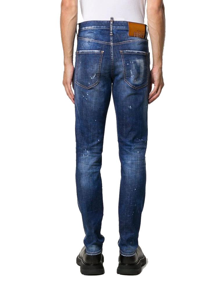 Dsquared2 Men's  Blue Cotton Jeans商品第3张图片规格展示