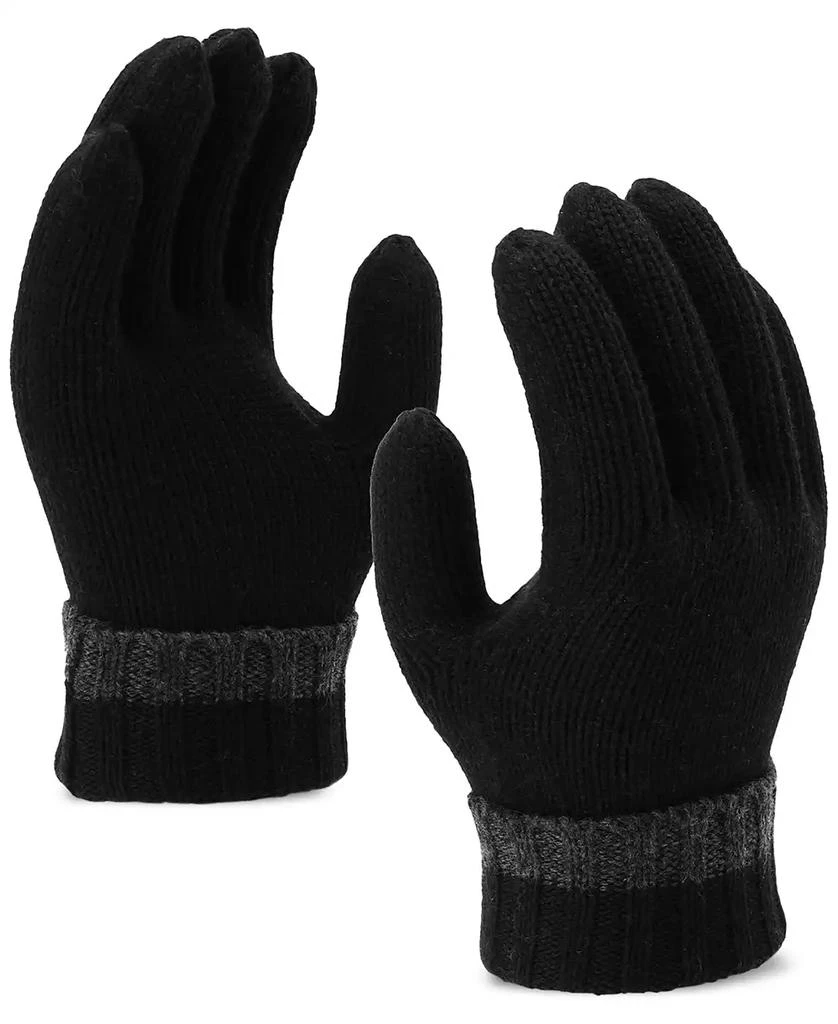 商品Calvin Klein|Men's Tipped Cuffed Beanie & Gloves Set,价格¥254,第3张图片详细描述