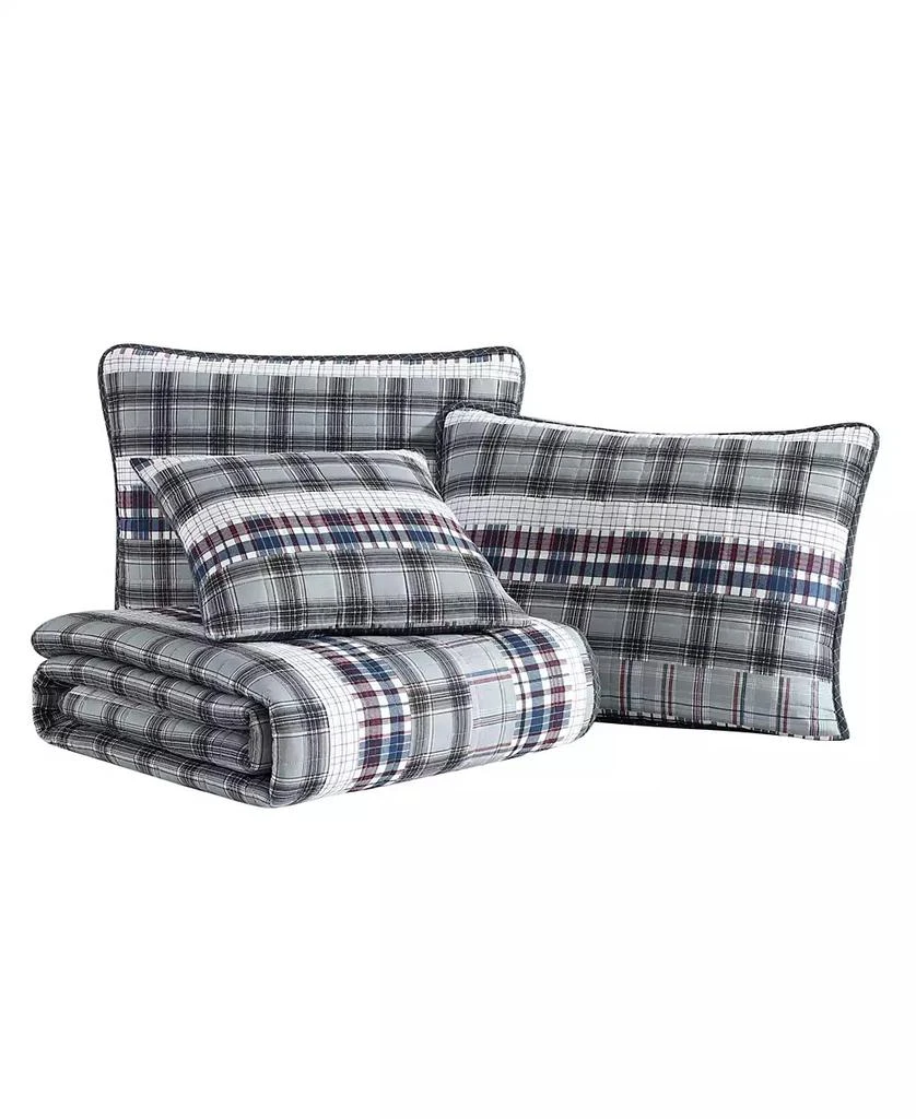 商品Nautica|CLOSEOUT! Marina Cove Cotton Reversible 4 Piece Quilt Set,价格¥1120,第2张图片详细描述