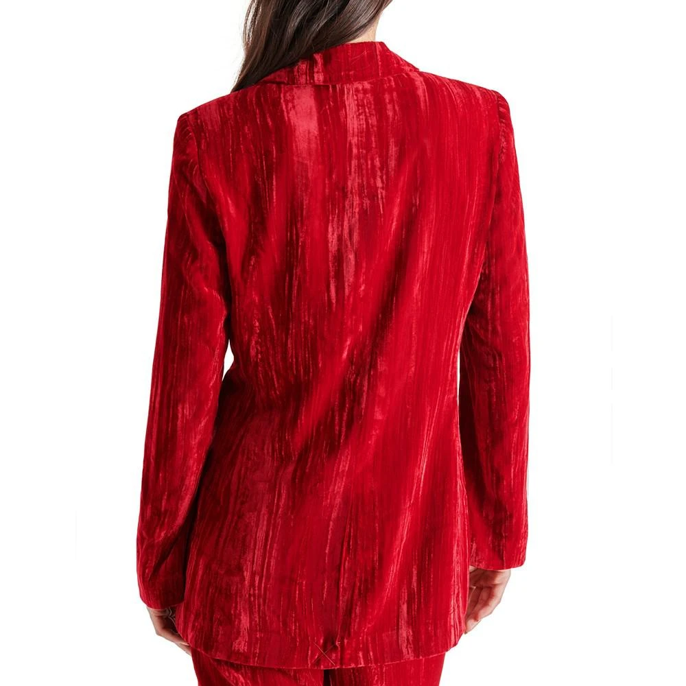 商品Steve Madden|Women's Crushed Velvet Boyfriend Blazer,价格¥296,第2张图片详细描述