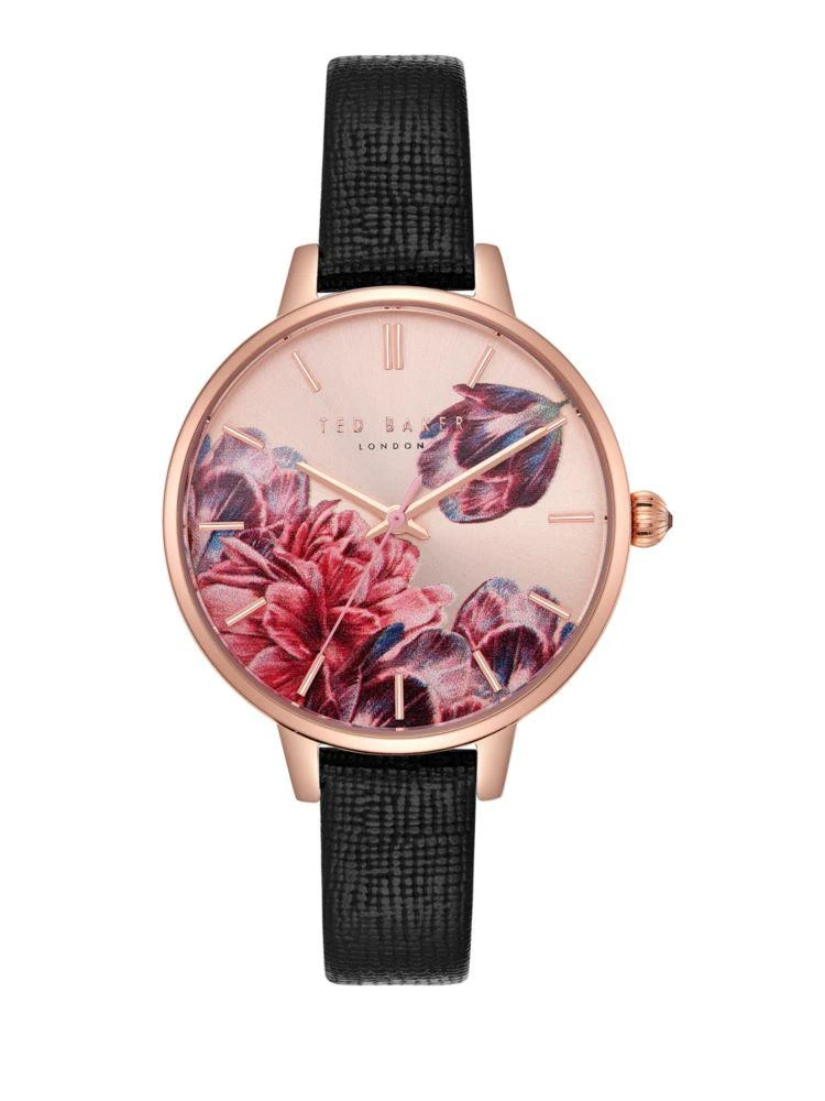 商品Ted Baker London|Kate Three-Hand Slim Leather-Strap Watch,价格¥458,第1张图片