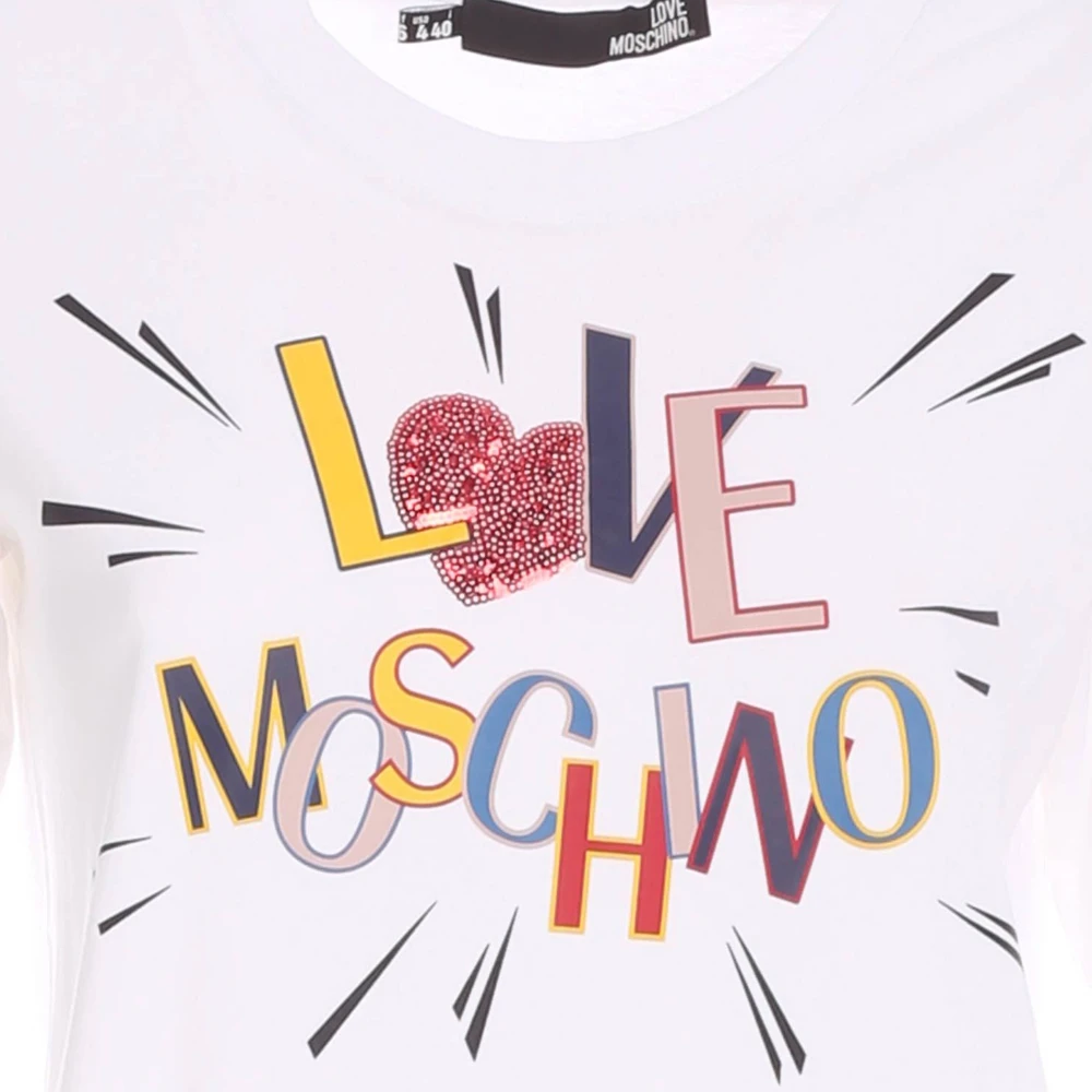 MOSCHINO 莫斯奇诺 女士白色T恤 W4F153-EM3876-A00 商品