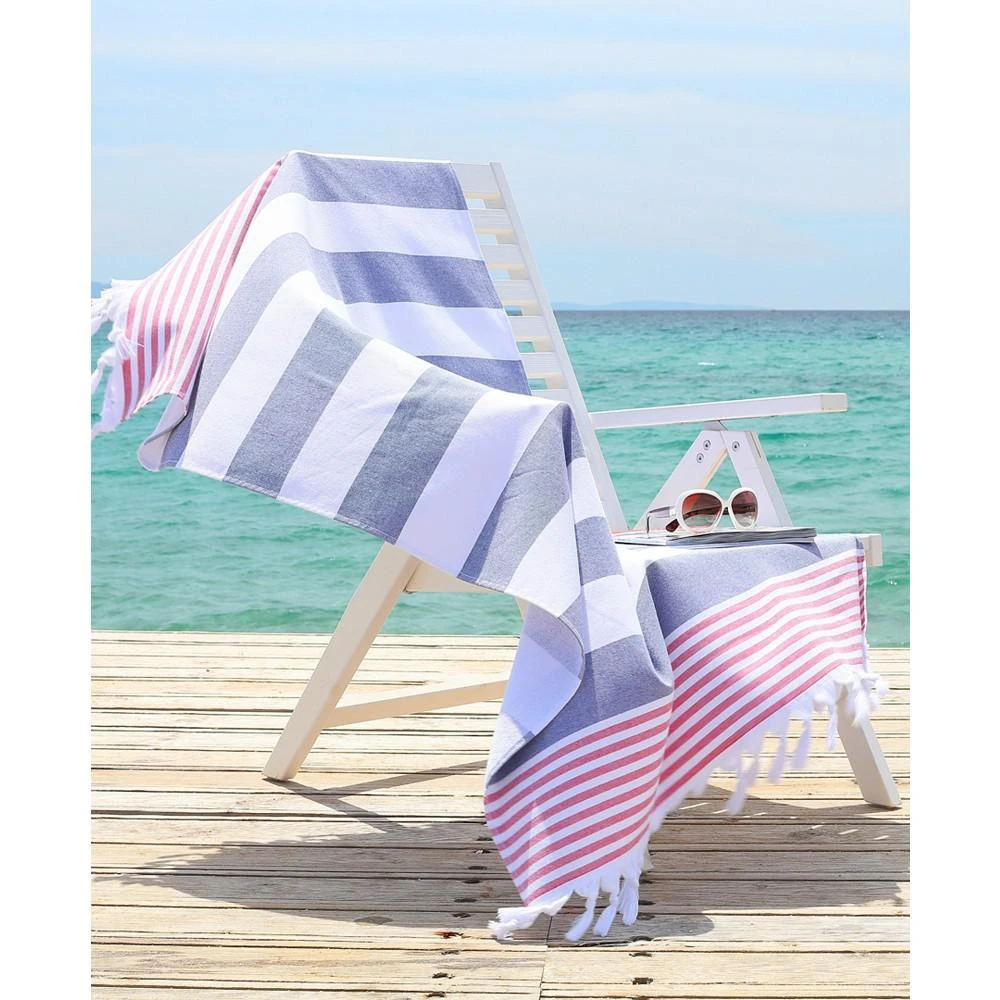 商品Linum Home Textiles|Textiles Patriotic Pestemal Pack of 2 100% Turkish Cotton Beach Towel,价格¥204,第4张图片详细描述