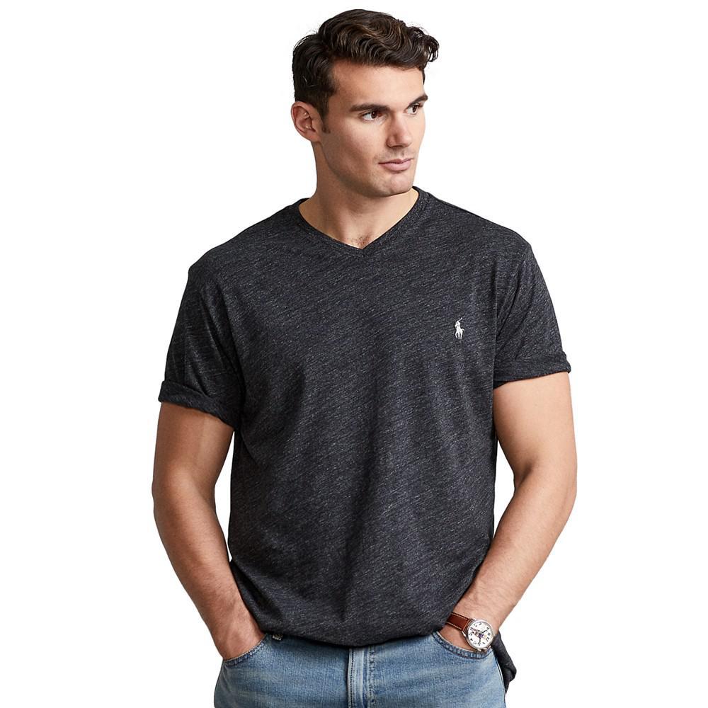 商品Ralph Lauren|Men's Big & Tall Jersey V-Neck T-Shirt,价格¥395,第1张图片