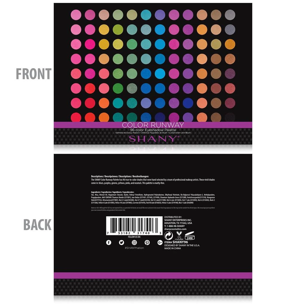 商品SHANY|96 Color Runway Matte Eye shadow Palette,价格¥141,第3张图片详细描述