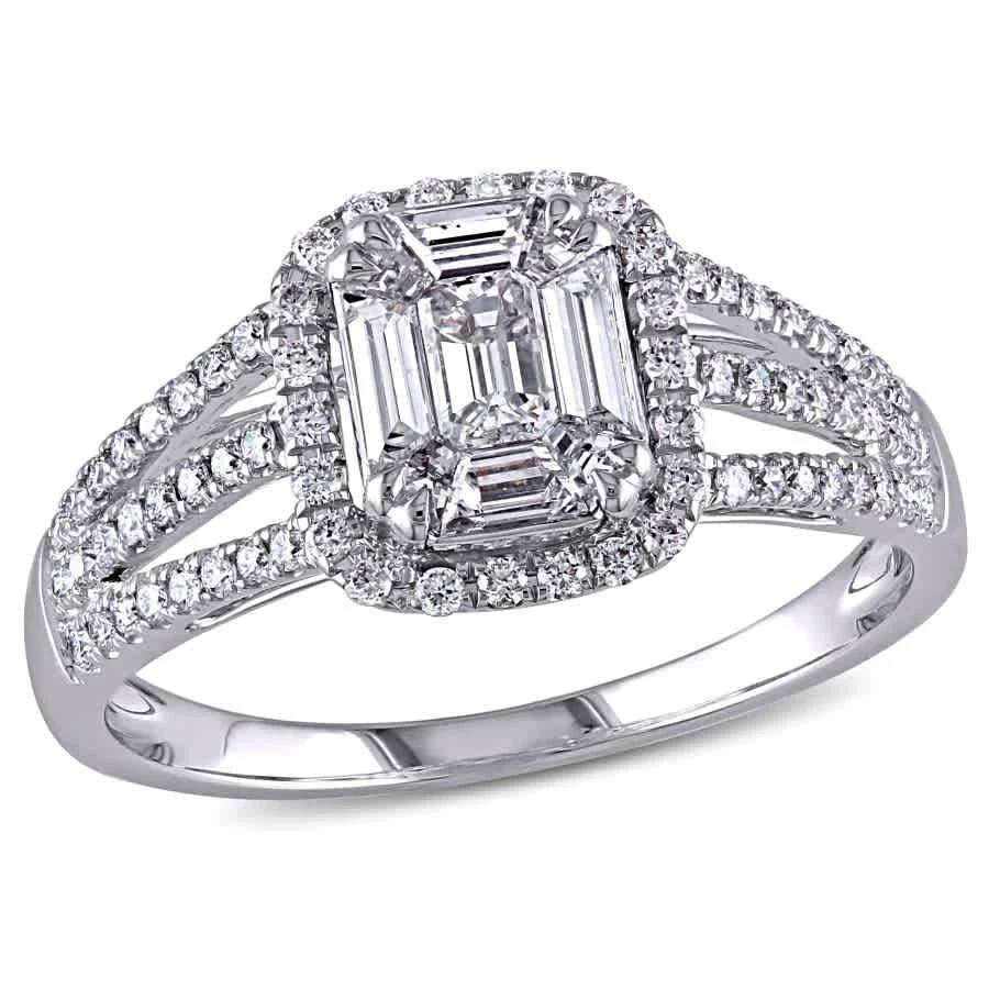 商品Amour|Amour 0.859 CT White Diamonds TW Fashion Ring Gold 18k White GHI SI JMS005595-0600,价格¥21137,第1张图片
