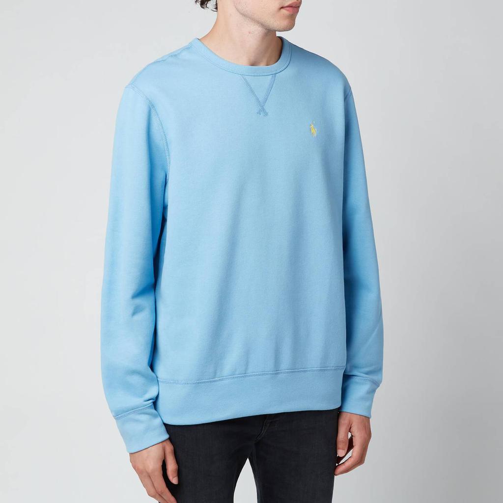 商品Ralph Lauren|Polo Ralph Lauren Men's Fleece Sweatshirt - Blue Lagoon,价格¥742,第1张图片