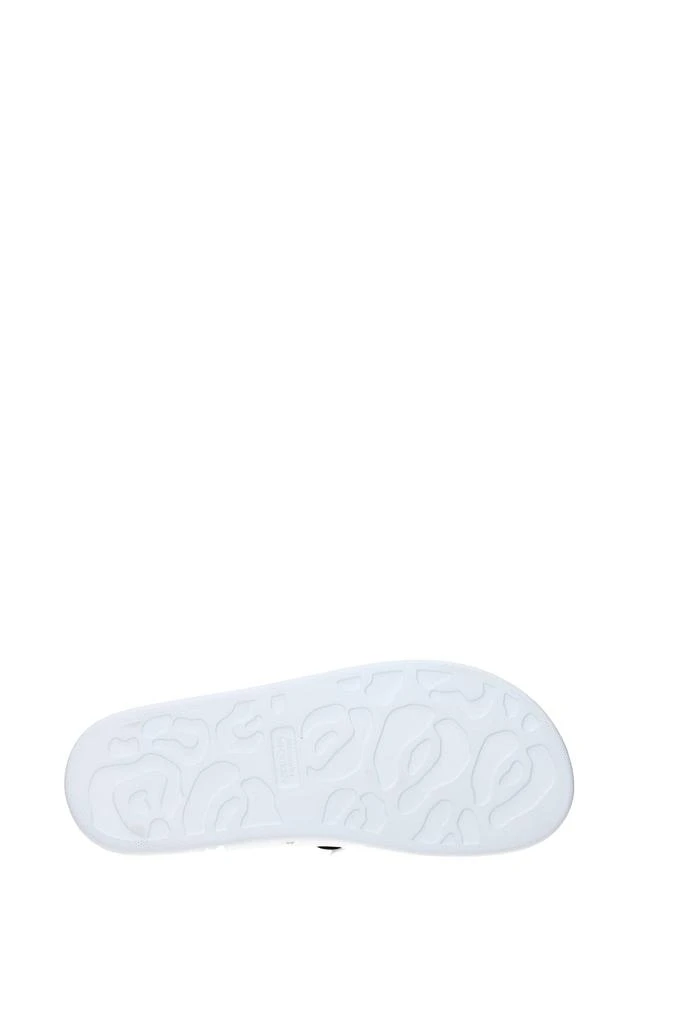商品Alexander McQueen|Slippers and clogs Rubber White Black,价格¥1222,第5张图片详细描述