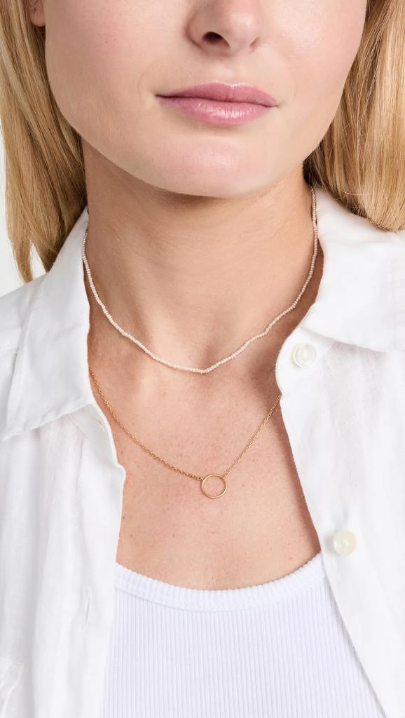 商品Chan Luu|Chan Luu 18K 镀金珍珠项链,价格¥646,第3张图片详细描述