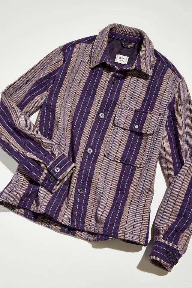 商品BDG|BDG Mason Blanket Stripe Overshirt,价格¥113,第1张图片