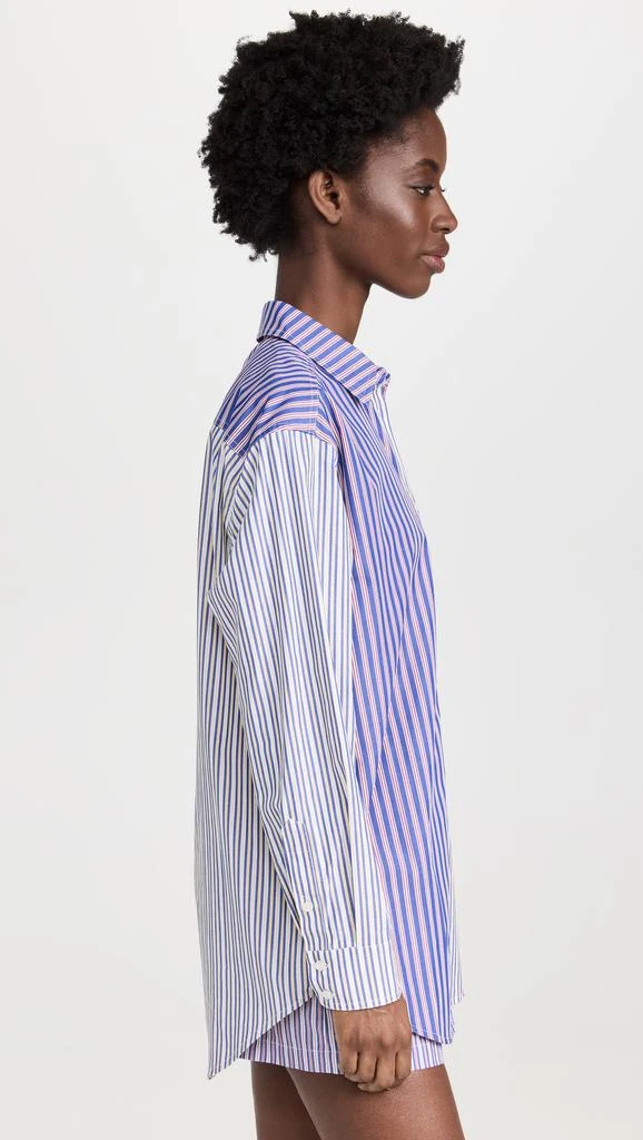 商品Solid & Striped|Solid & Striped The Cherry X 学院风条纹牛津布长款衬衣,价格¥1457,第4张图片详细描述