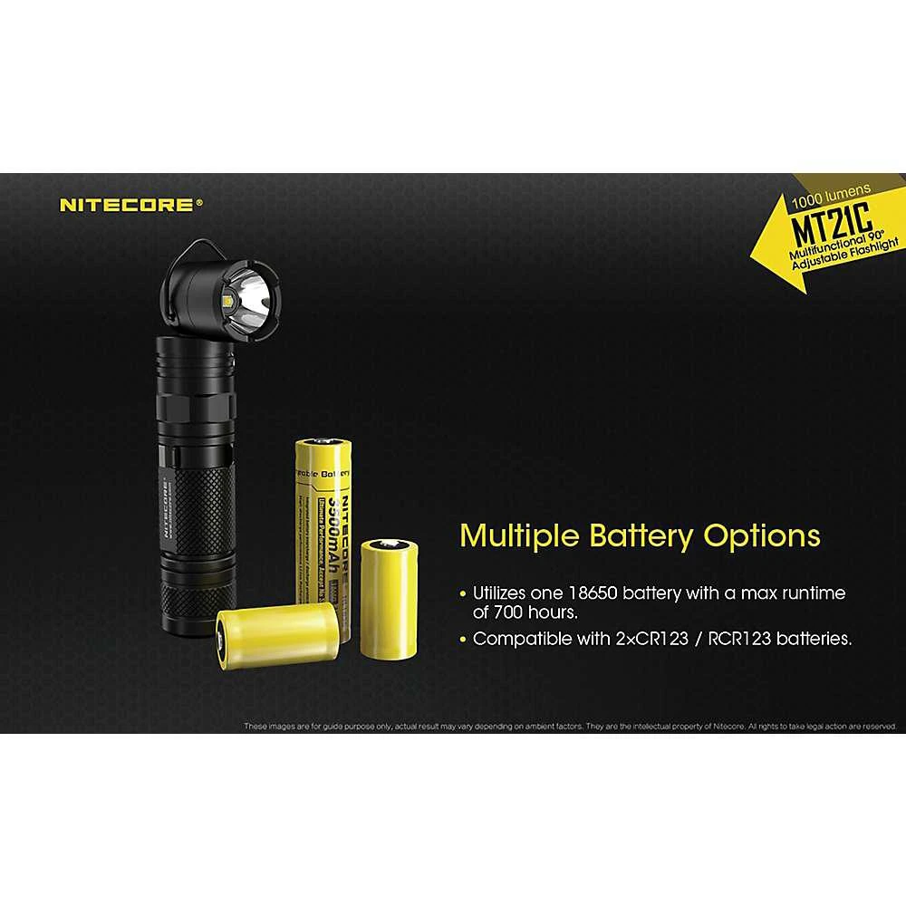 商品NITECORE|NITECORE MT21C 1000 Lumen Multifunctional 90 Degree Adjustable Flashlight,价格¥495,第4张图片详细描述