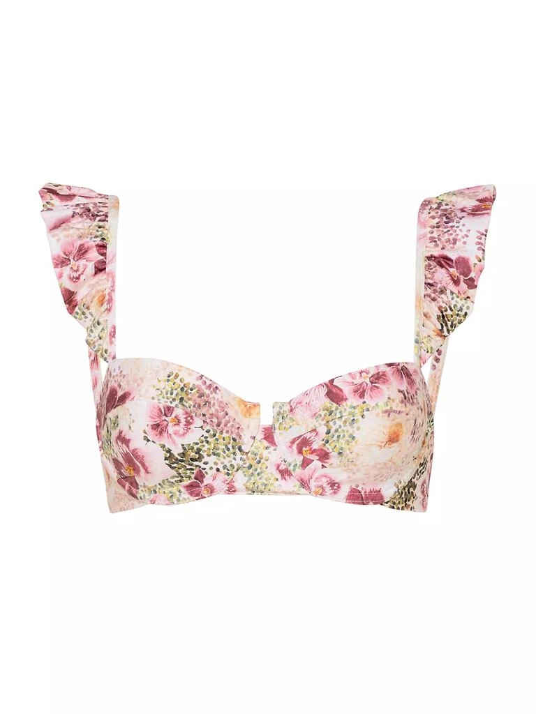 商品Agua by Agua Bendita|Veranera Kiwi Florecer Bikini Top,价格¥401,第1张图片