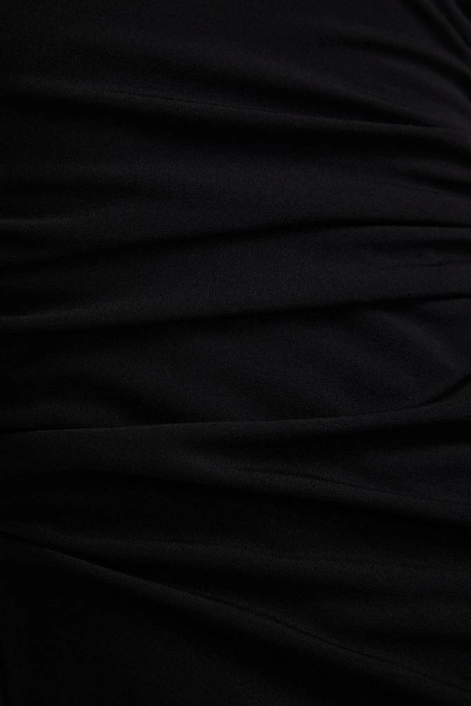 商品Helmut Lang|Ruched stretch-crepe midi dress,价格¥384-¥1277,第4张图片详细描述