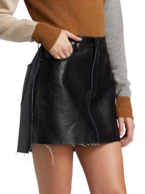 Le Mini Bonded Denim Skirt商品第3张图片规格展示