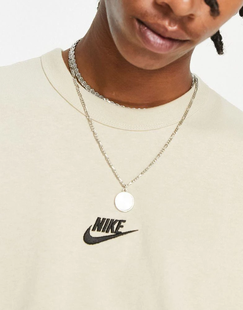 商品NIKE|Nike Premium Essentials heavyweight t-shirt in rattan,价格¥324,第3张图片详细描述