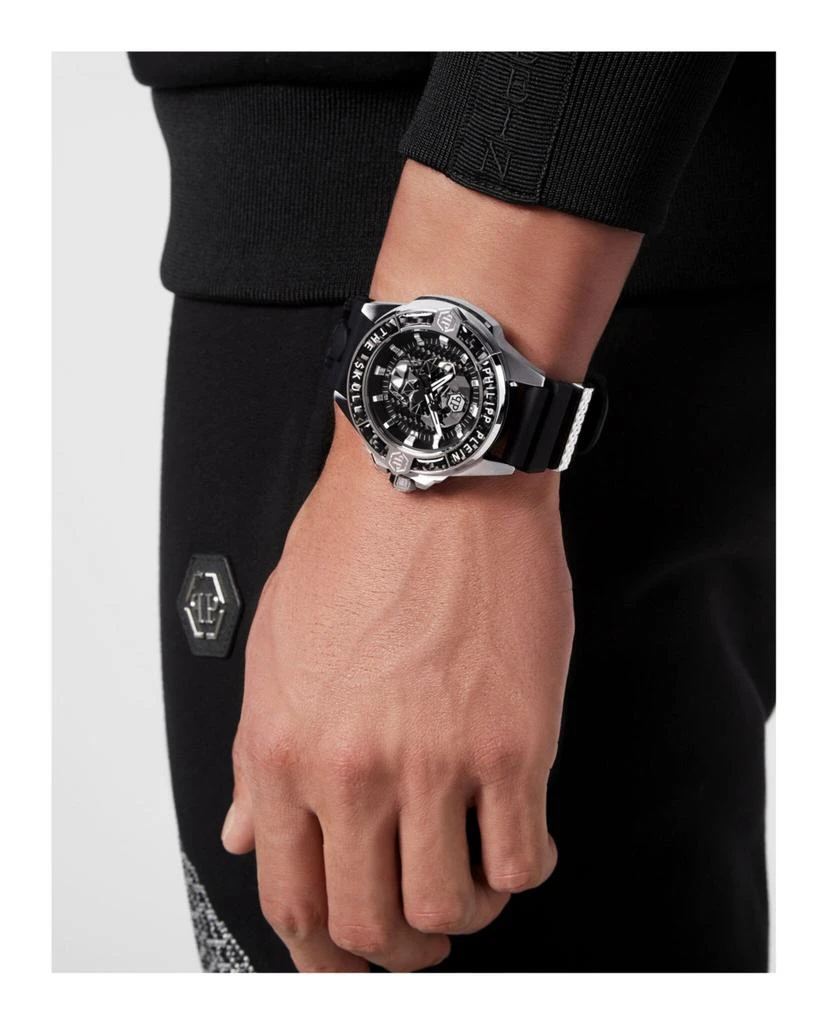 商品Philipp Plein|The $kull Carbon Fiber Silicone Watch,价格¥1062,第5张图片详细描述