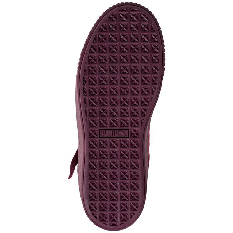 商品Puma|Women's Suede Platform Mid Velour Casual Sneakers from Finish Line,价格¥519,第5张图片详细描述