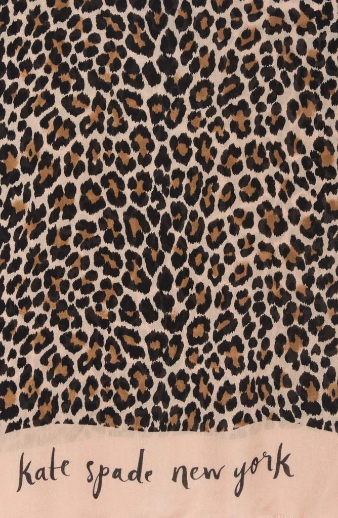 商品Kate Spade|leopard print oblong scarf,价格¥150,第2张图片详细描述