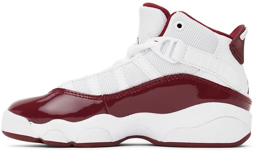 商品Jordan|白色 & 酒红色 6 Rings 儿童高帮运动鞋,价格¥632,第3张图片详细描述