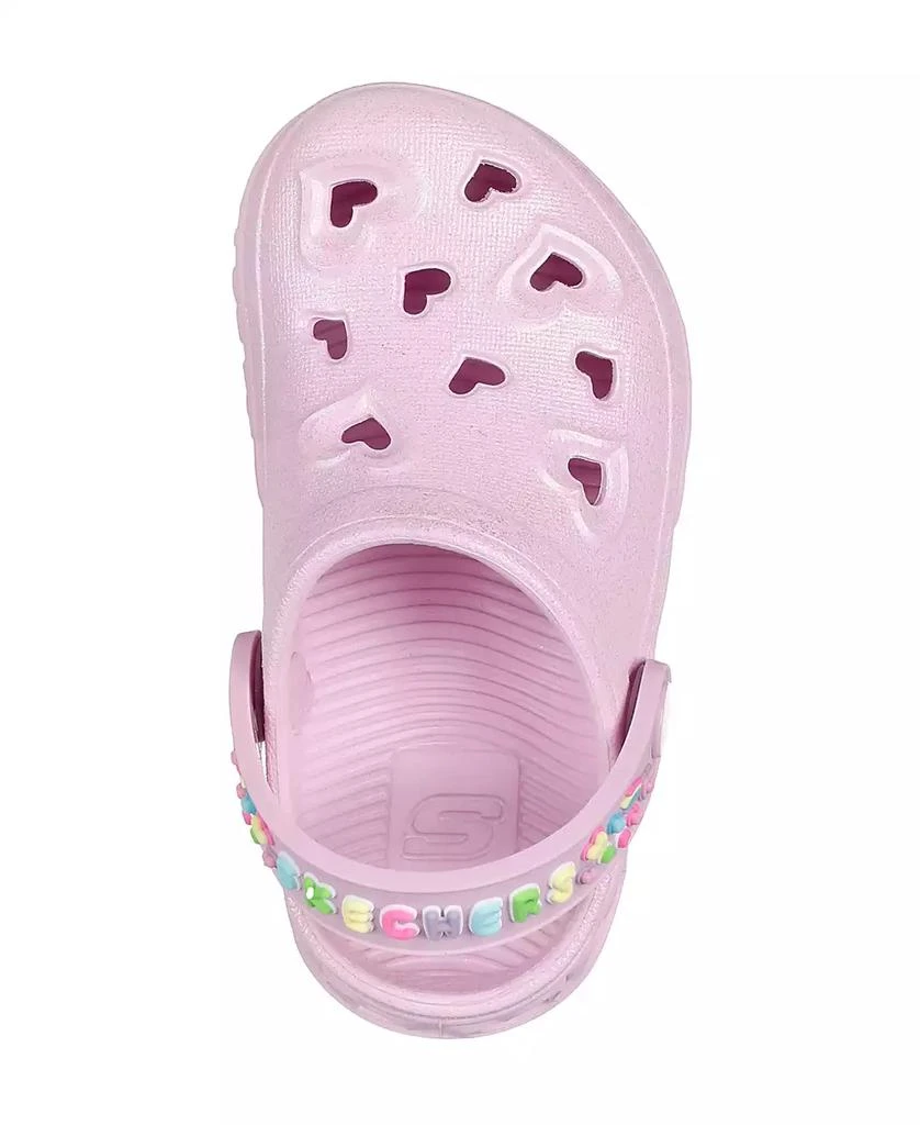 商品SKECHERS|Toddler Girls' Foamies: Light Hearted Casual Slip-On Clog Shoes from Finish Line,价格¥150,第3张图片详细描述