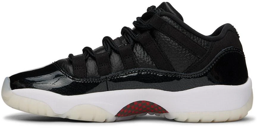 商品Jordan|Kids Black Air Jordan 11 Low 72-10 Big Kids Sneakers,价格¥909,第3张图片详细描述