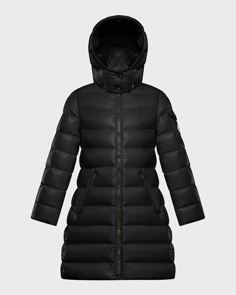 商品Moncler|Girl's Moka Long Quilted Jacket, Size 4-6,价格¥6541,第1张图片