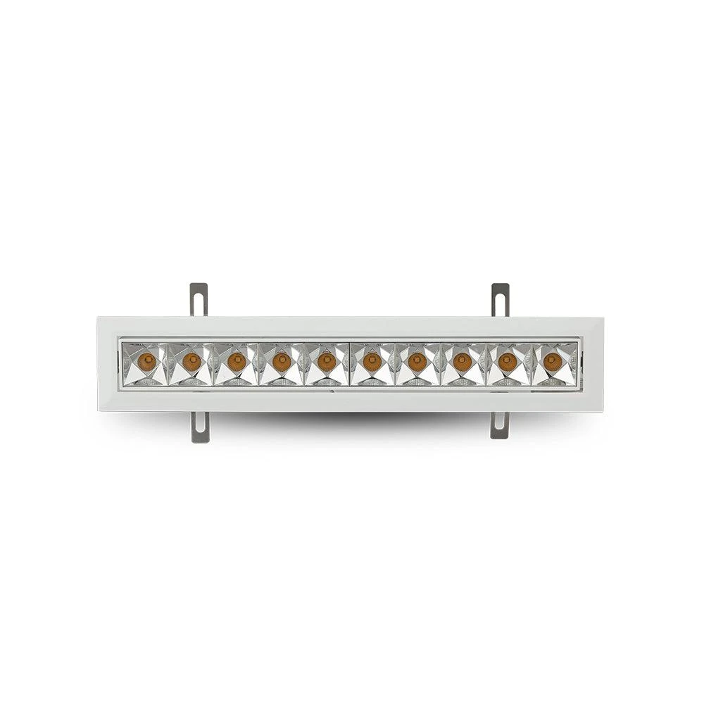 商品VONN Lighting|RUBIK 13.25" 10-Light LED Adjustable Recessed Downlight w/Trim 100-277V Beam Angle 34 Degree White,价格¥1541,第3张图片详细描述