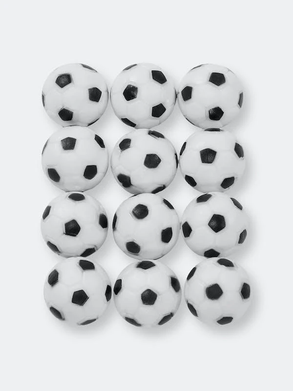 商品Sunnydaze Decor|Table Soccer Foosballs Replacement Balls 36mm Black White Arcade 12 Pack 4 PACK,价格¥98,第1张图片详细描述