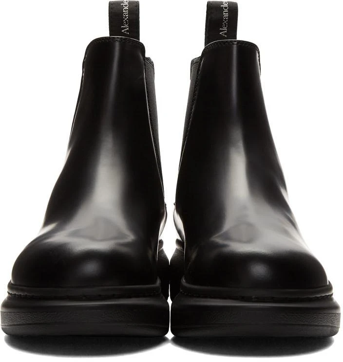 商品Alexander McQueen|Black Hybrid Chelsea Boots,价格¥4672,第2张图片详细描述