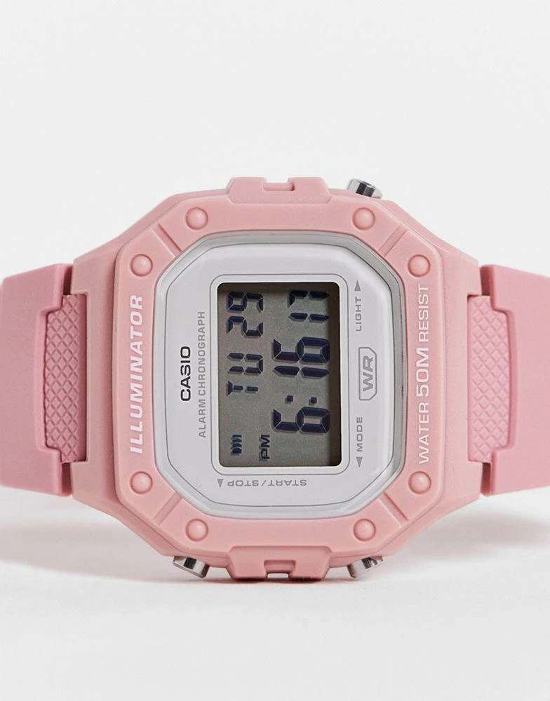 商品Casio|Casio womens silicone watch in pink,价格¥228,第3张图片详细描述