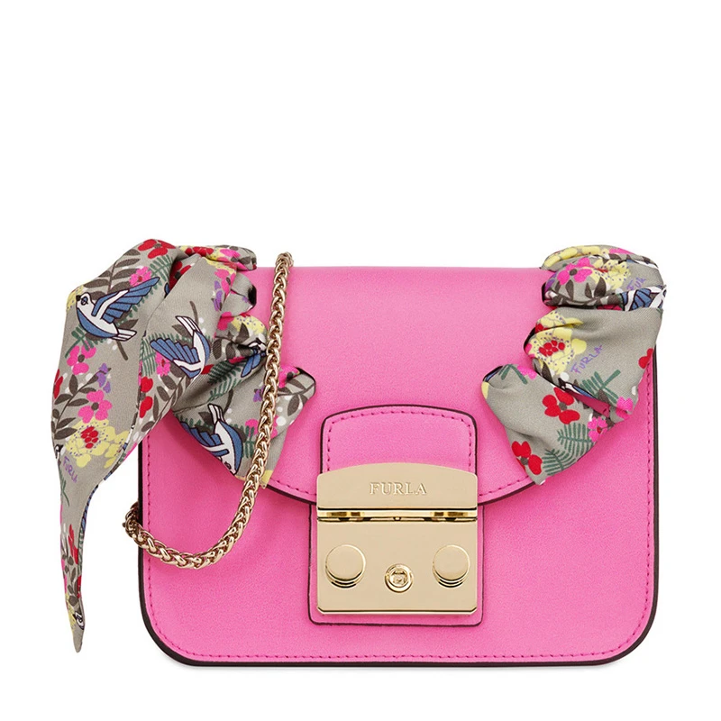 商品[国内直发] Furla|FURLA  芙拉 女士粉色单肩斜挎包 942070,价格¥925,第1张图片