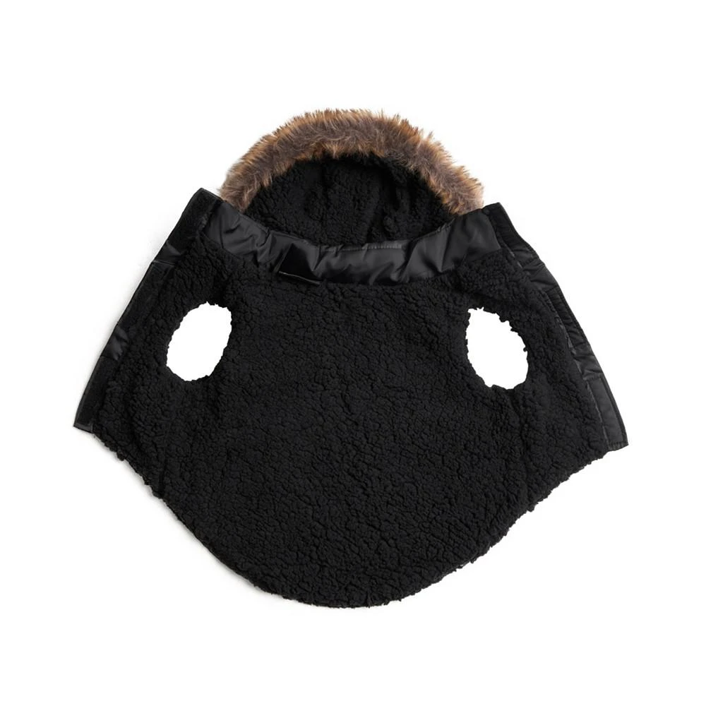商品Juicy Couture|Faux Fur Hooded Pet Jacket for Dogs and Cats, Medium/Large,价格¥225,第3张图片详细描述