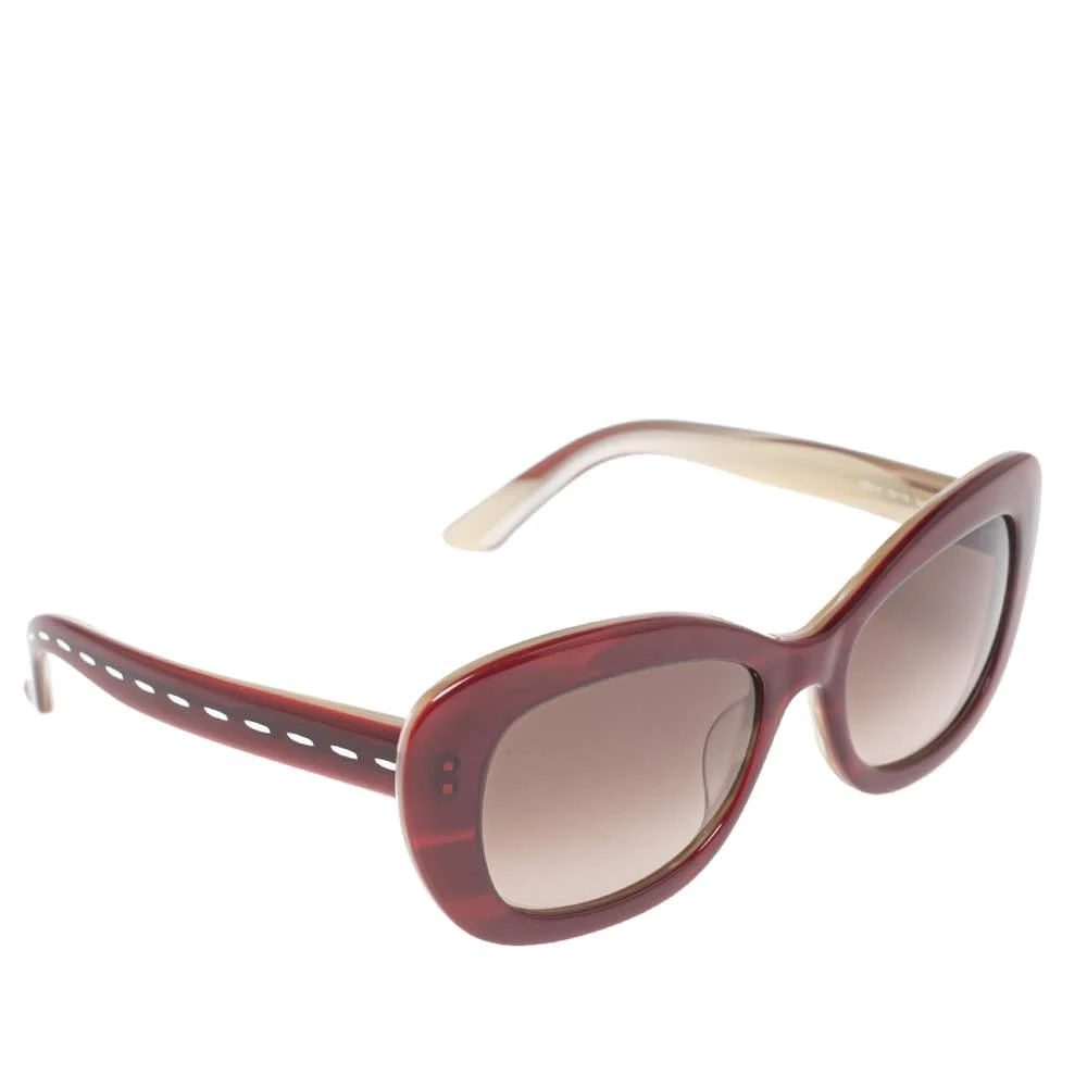 商品[二手商品] Fendi|Fendi Selleria Red/Off White FS 5216 Square Sunglasses,价格¥870,第1张图片