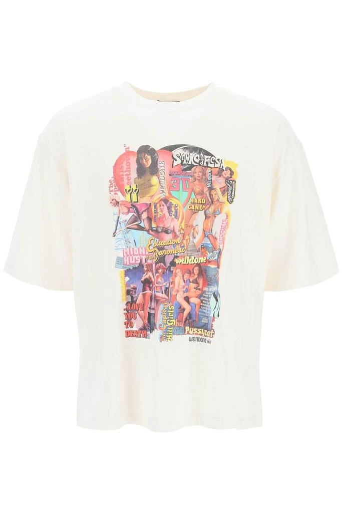 商品We11done|'NEW MOVIE COLLAGE' PRINT OVERSIZED T-SHIRT,价格¥1437,第1张图片