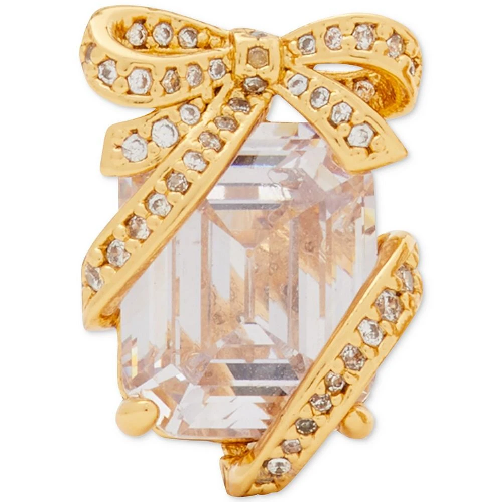 商品Kate Spade|Gold-Tone Crystal Present Stud Earrings,价格¥341,第3张图片详细描述