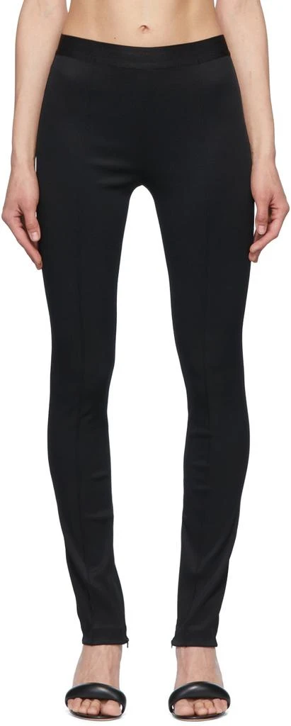 商品Helmut Lang|黑色粘纤紧身裤,价格¥1059,第1张图片