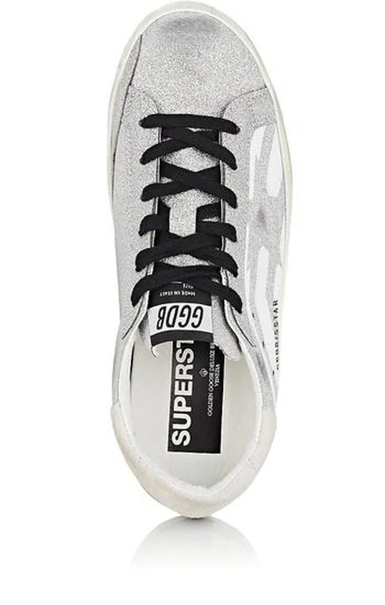 商品Golden Goose|Women's Superstar Glitter Sneakers,价格¥3942,第4张图片详细描述