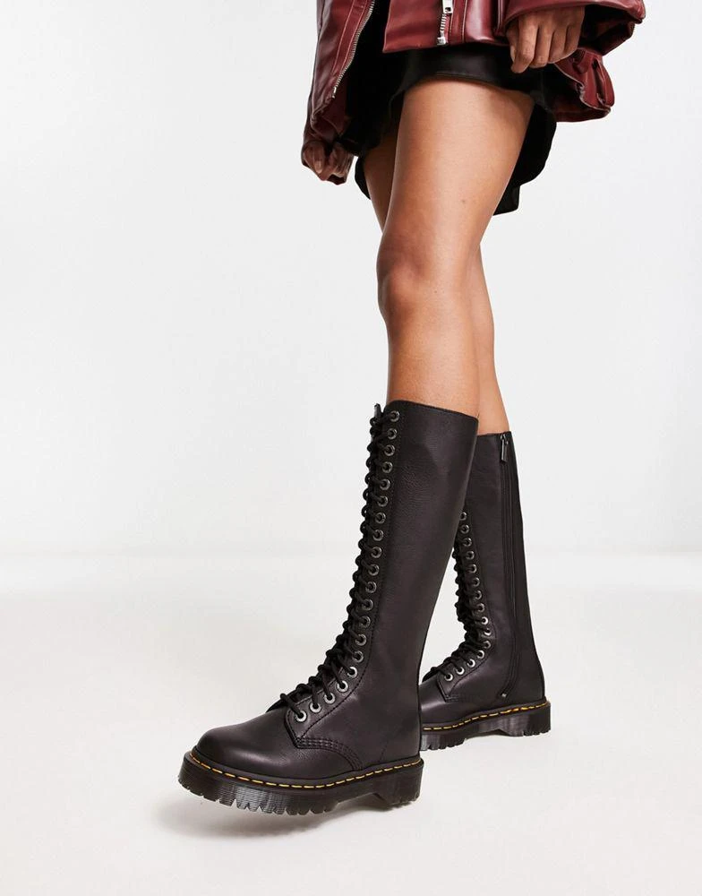 商品Dr. Martens|Dr Martens 1B60 Bex high leg lace up boot in black,价格¥2042,第1张图片